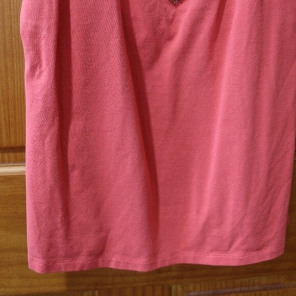 Telluride Women’s Orange Coral Beaded Tank Top Large Y2K Shelf Bra Festival Wear - Picture 5 of 12